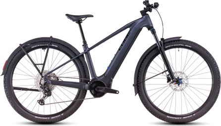 VTT Électrique Semi-Rigide Cube Reaction Hybrid Pro 800 Allroad Shimano Deore/Deore XT 12V 800 Wh 29'' Gris Metallic 2025