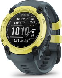 Montre GPS Garmin Instinct E - 40 mm Vert Electric Lime avec Bracelet en Silicone Bleu Twilight