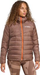 Daunenjacke adidas Terrex Xperior Climawarm+ Braun Frau
