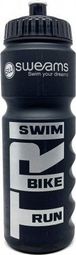 Bidon SWEAMS TRI Swim Bike Run - Black Matt SILVER - 750ml