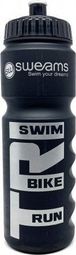 Bidon TRIATHLON SWEAMS Swim Bike Run - Black Matt SILVER - 750ml
