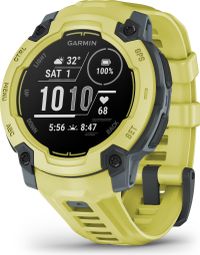 Montre GPS Garmin Instinct E - 45 mm Vert Electric Lime avec Bracelet en Silicone Vert Electric Lime