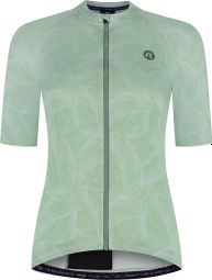 Maillot Manches Courtes Vélo Rogelli Essential Graphic II Menthe Femme