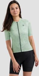 Maillot Manches Courtes Vélo Rogelli Essential Graphic II Menthe Femme