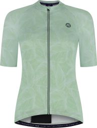 Maillot Manches Courtes Vélo Rogelli Essential Graphic II Menthe Femme