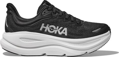 Hoka Bondi 9 Women's Running Shoes Black/White