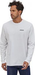 Patagonia L/S P-6 Logo Responsibili T-Shirt Wit Heren