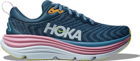 Hoka One One Gaviota 5 Running-Schuhe Blau Rosa Damen