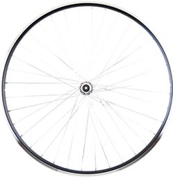 Roue vtc 28  av blocage jante noir mach1 er10. moyeu miche magnum v-brake 36t