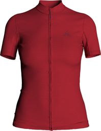 Maillot Manches Courtes 7mesh Horizon Femme Cherry Rouge