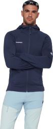 Forro polar Mammut Taiss Hooded azul para hombre