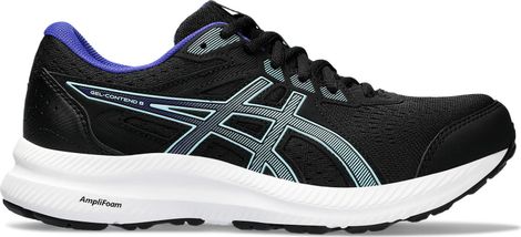 Asics Gel-Contend 8 Hardloopschoenen Zwart/Blauw Dames