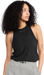 Dames Zwart Craft Core Essence Mesh Tanktop