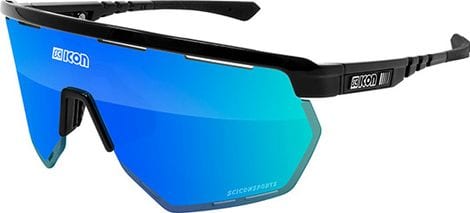 Lunettes SCICON Aerowing Noir / Multimirror Bleu