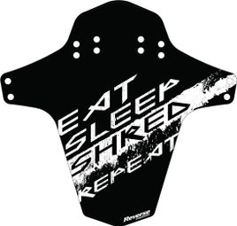 Reverse Eat Sleep Shred Repeat Front Mudguard Black/White