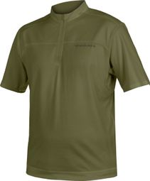 Maillot Manches Courtes Endura Hummvee Olive Vert