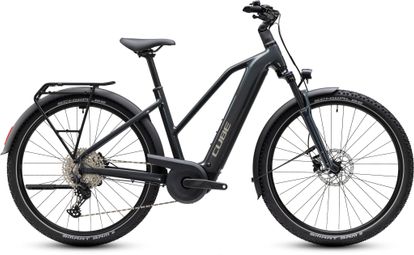 Bicicleta eléctrica Cube Nuride Hybrid Performance 720 Trapeze Shimano Deore 12 V, 720 Wh, Bosch 75 Nm, 700 mm, gris Shadow 2027
