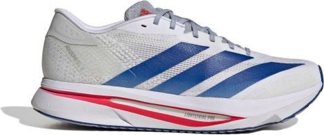 adidas Adizero SL2 Running Shoes, White/Blue/Red, Men's