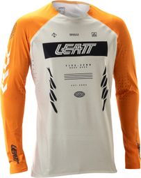 Heren Leatt Gravity 5.0 Long Sleeve Jersey Wit/Geel