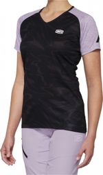 Maillot Manches Courtes Femme 100% Airmatic Noir / Violet 