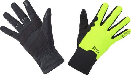 Unisex Long Gloves Gore Wear Gore-Tex infinium Mid Black/Yellow