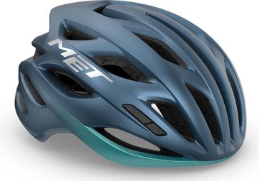 Casque Met Estro Mips Bleu Marine / Turquoise Mat