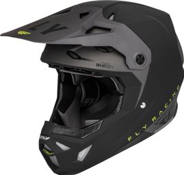 Casque intégral Fly racing Fly Formula CP Slant Noir / Gris / Jaune Fluo