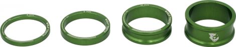 Wolf Tooth Precision Headset Spacers Kit (x4) Green