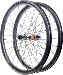 Paire de roues Progress GR40 | 12x100/12x142 mm | Center Lock | Campagnolo N3W