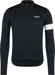 Rapha Core Thermal Langarm Trikot Schwarz/Weiß