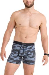 Boxer Saxx Quest Quick-Dry Mesh Fly Waterdrop Noir Camouflage Homme