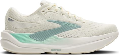 Brooks Ghost Max 3 Running Shoes, White/Turquoise, Women's