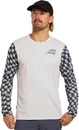 Dharco Gravity Langarmtrikot Weiß Blau Mann