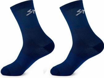 Pack of 2 Pairs Spiuk Anatomic Blue Socks