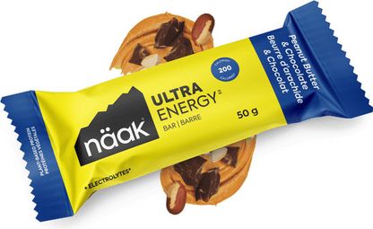 Barre Énergétique Näak Ultra Energy Beurre d'Arachide Chocolat 50g