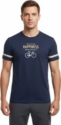T-Shirt Manches Courtes Rubb'r Happiness Bleu