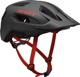 Scott Supra Mountain Bike Helmet, Gray/Red