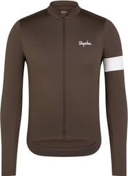 Maglia a maniche lunghe Rapha Core Thermal Marrone/Bianco