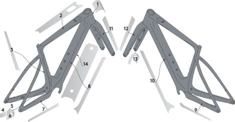 Kit de Protection Syncros pour Cadre Scott Solace E-Ride Transparent Brillant