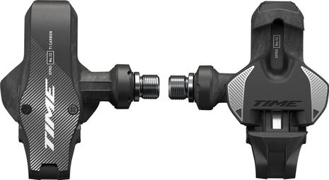 Time XPRO 12 | Q-factor 57 mm (Breed) Zwart Carbon Zilver C1 automatische pedalen