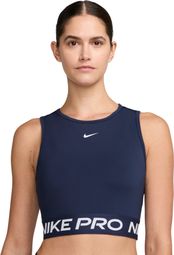 Crop top Nike Pro blu da donna