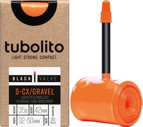Tubolito S-Tubo CX/Gravel-All Lightweight Inner Tube 650b/700 mm Presta 42 mm (Black Valve)