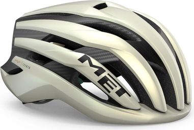 Casco Met <p><strong>Trenta </strong></p>3K Carbon Mips Vainilla / Oro Mate