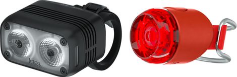 Pair of Knog Blinder Road 400 + Plug Rear Lights