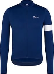 Camiseta de manga larga térmica Rapha Core Azul/Blanca