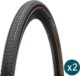 Hutchinson Touareg 700mm Tubeless Ready Soft Reinforced+ Tan Sidewalls + Protect'Air Sealant Bundle