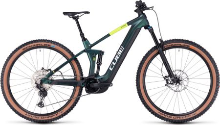 Cube Stereo Hybrid 140 HPC SLX 750 Electric Full Suspension MTB Shimano Deore/XT 12S 750 Wh 27.5'' Goblin Green