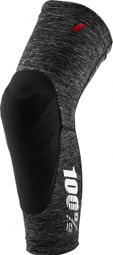 100% Teratec Knee Guard Grey Heather/Black