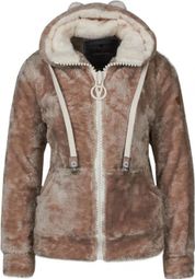Veste Polaire à Capuche Femme Areli Taupe