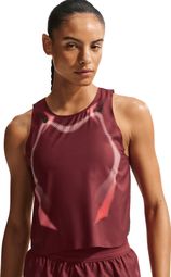 Débardeur Crop Nike AeroSwift Rouge Femme